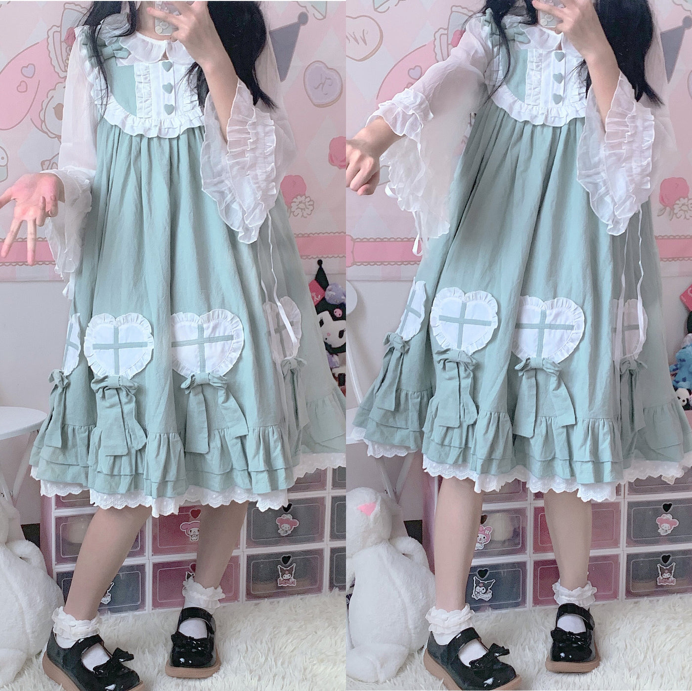 Tata Long Ear - Cute Ghost - Solid-Colour JSK Dress