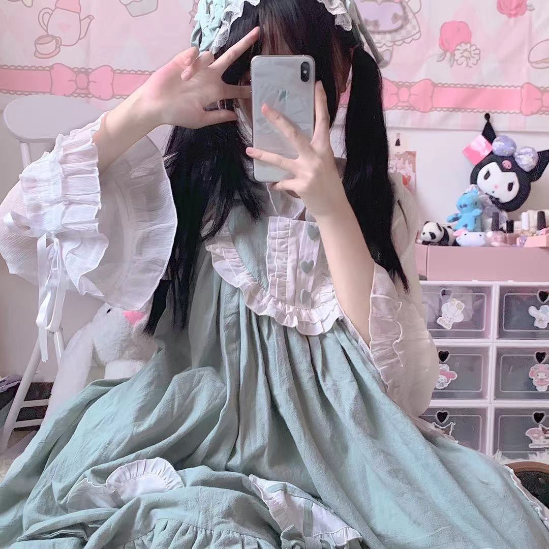 Tata Long Ear - Cute Ghost - Solid-Colour JSK Dress