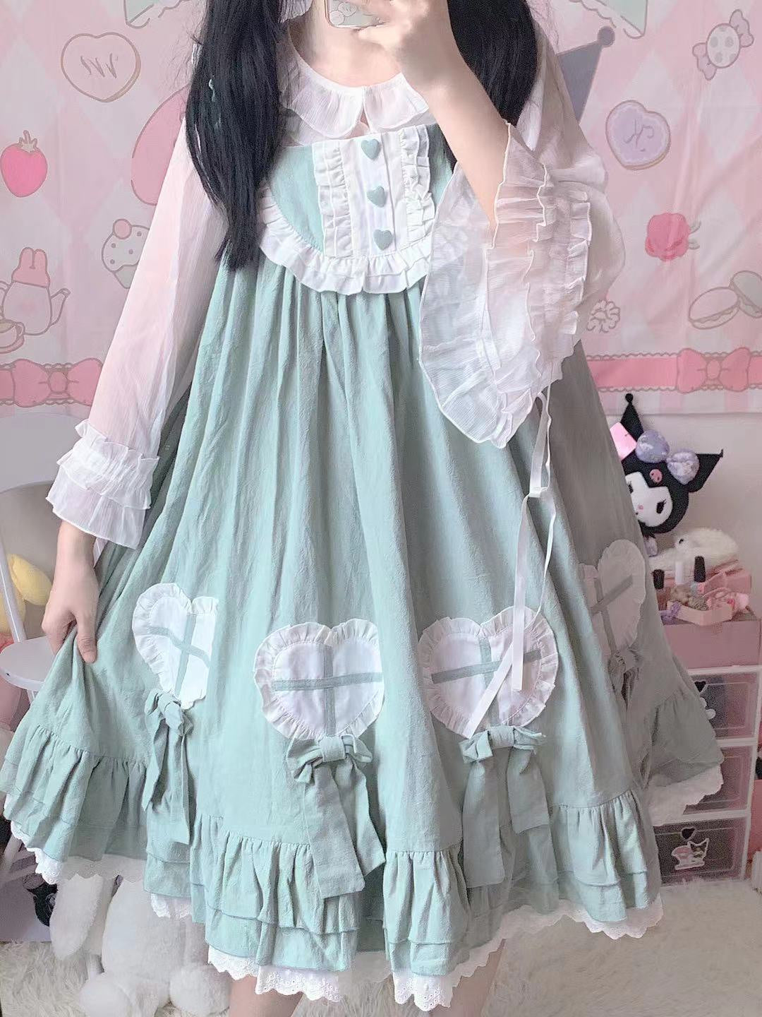 Tata Long Ear - Cute Ghost - Solid-Colour JSK Dress