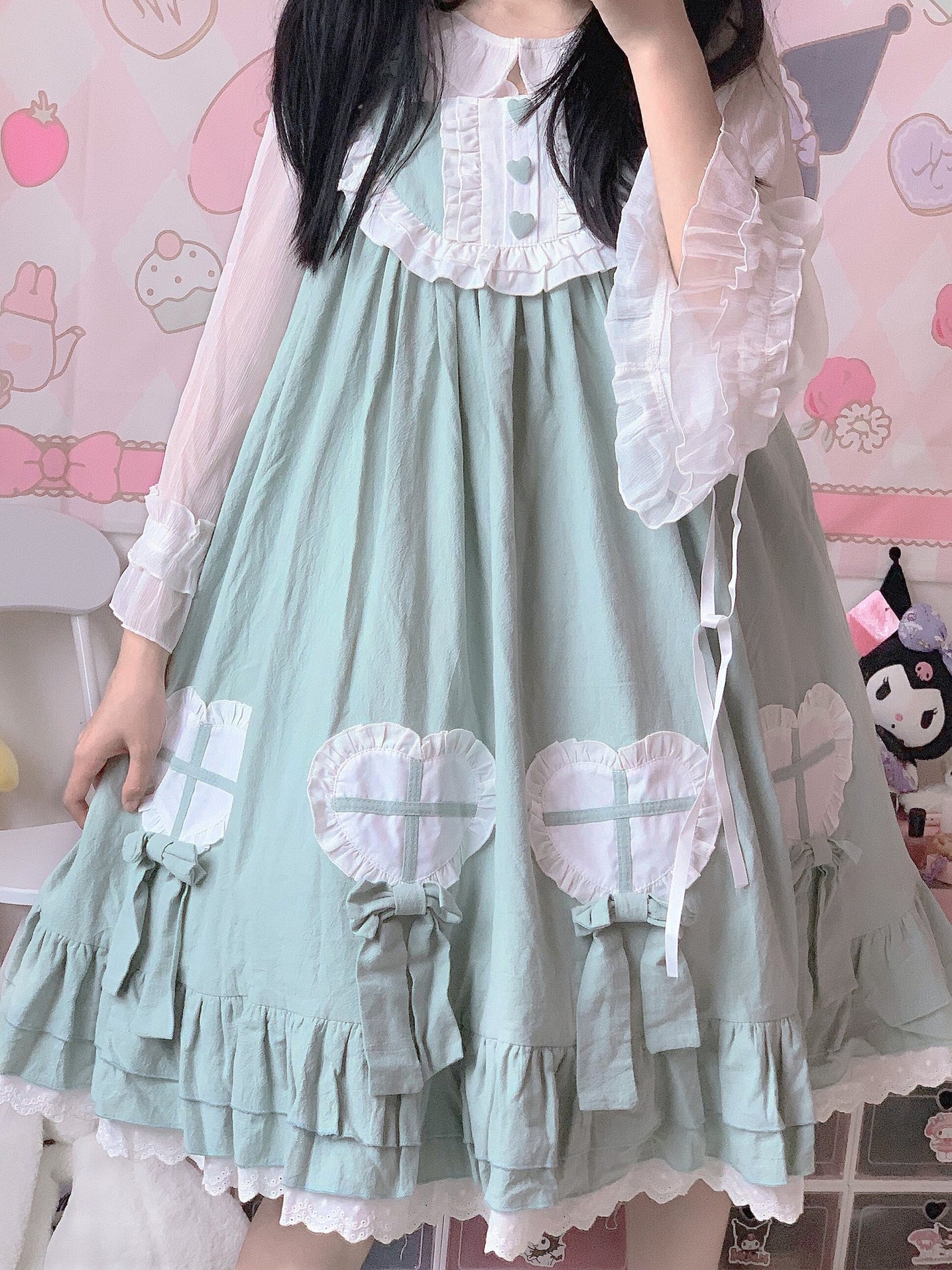 Tata Long Ear - Cute Ghost - Solid-Colour JSK Dress
