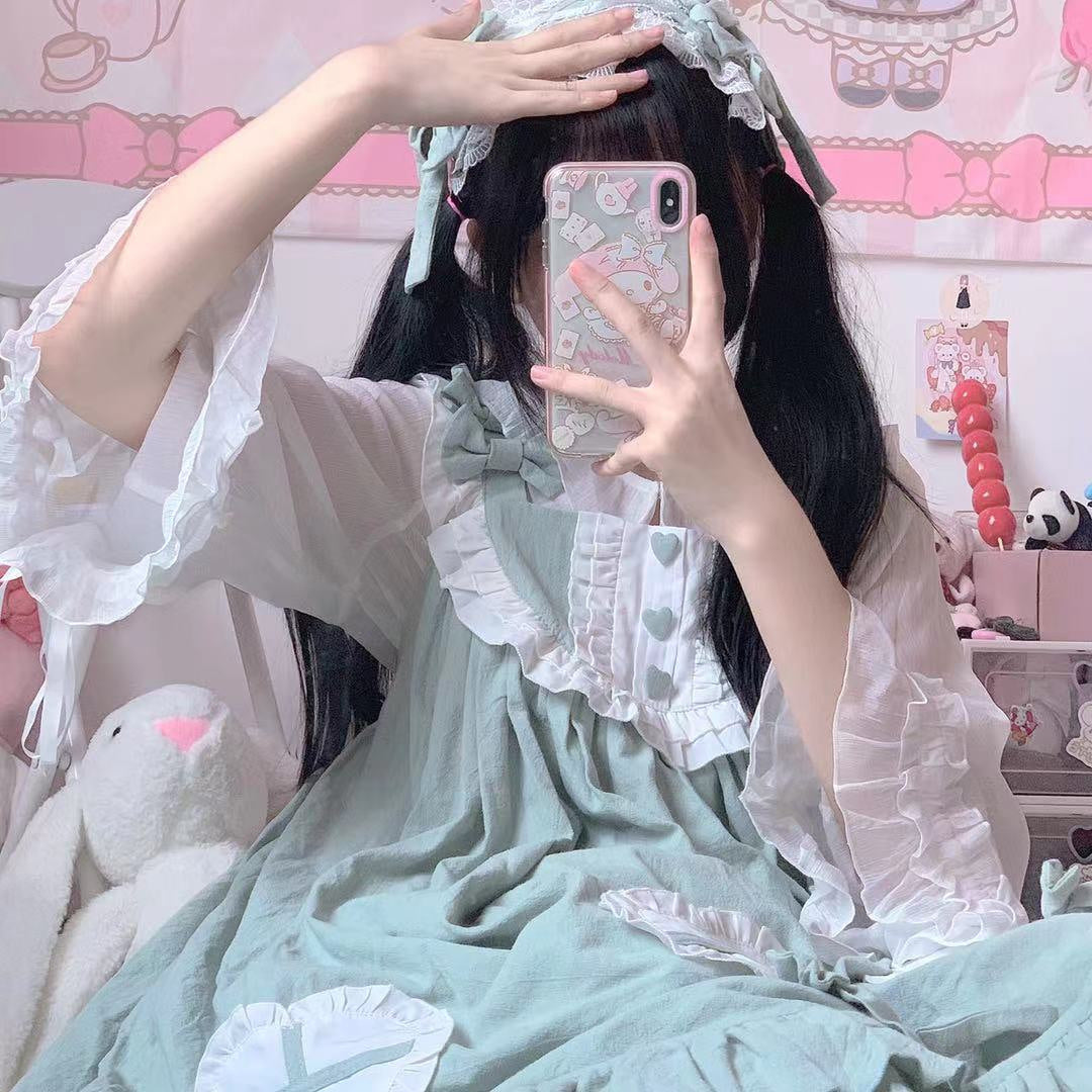 Tata Long Ear - Cute Ghost - Solid-Colour JSK Dress