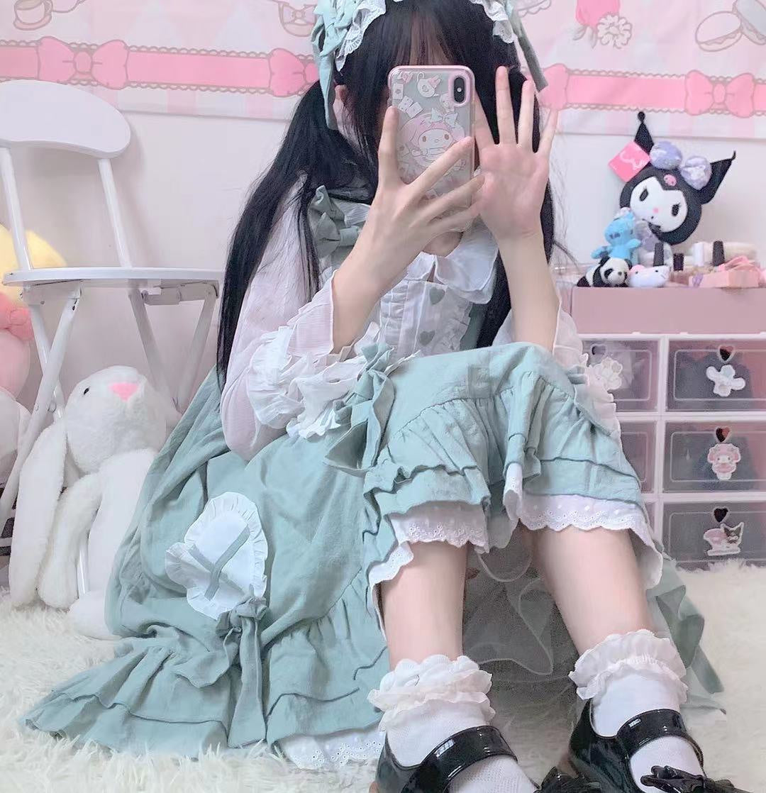 Tata Long Ear - Cute Ghost - Solid-Colour JSK Dress