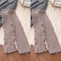 Violet café (1 paire) env. 40 cm / Taille unique