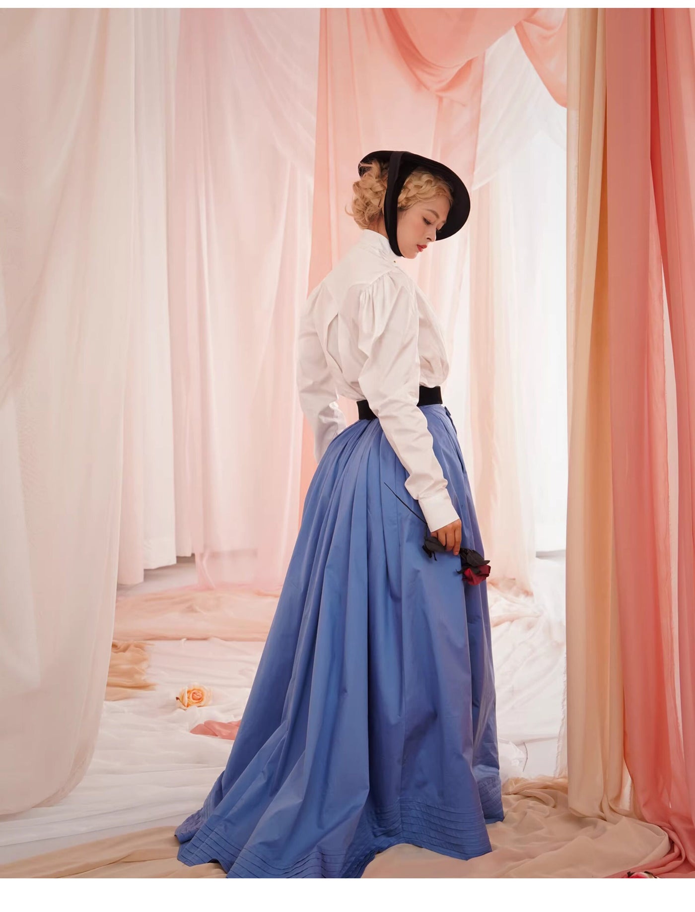 LACE GARDEN - Edwardian Pleats - Blouse and Skirt Set