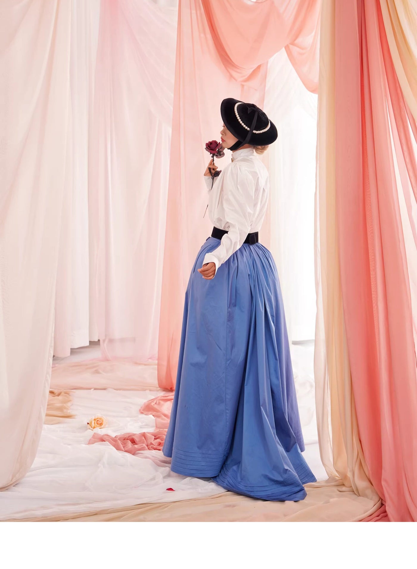 LACE GARDEN - Edwardian Pleats - Blouse and Skirt Set
