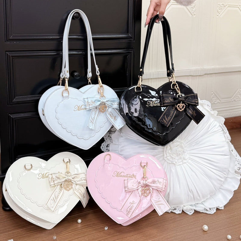 Macaroni - Little Knot - Heart Shoulder Bag