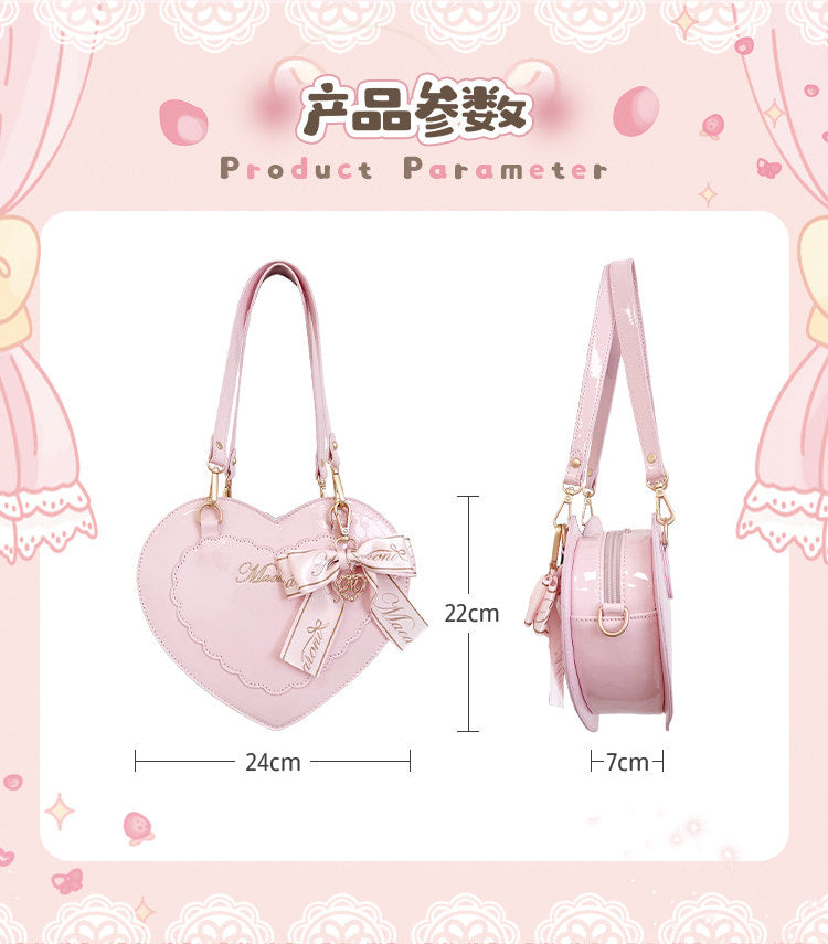 Macaroni - Little Knot - Heart Shoulder Bag
