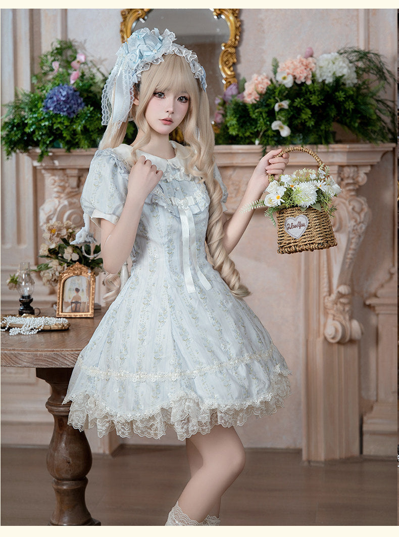 Yanran - Lily of the Valley - Pale Blue Floral OP