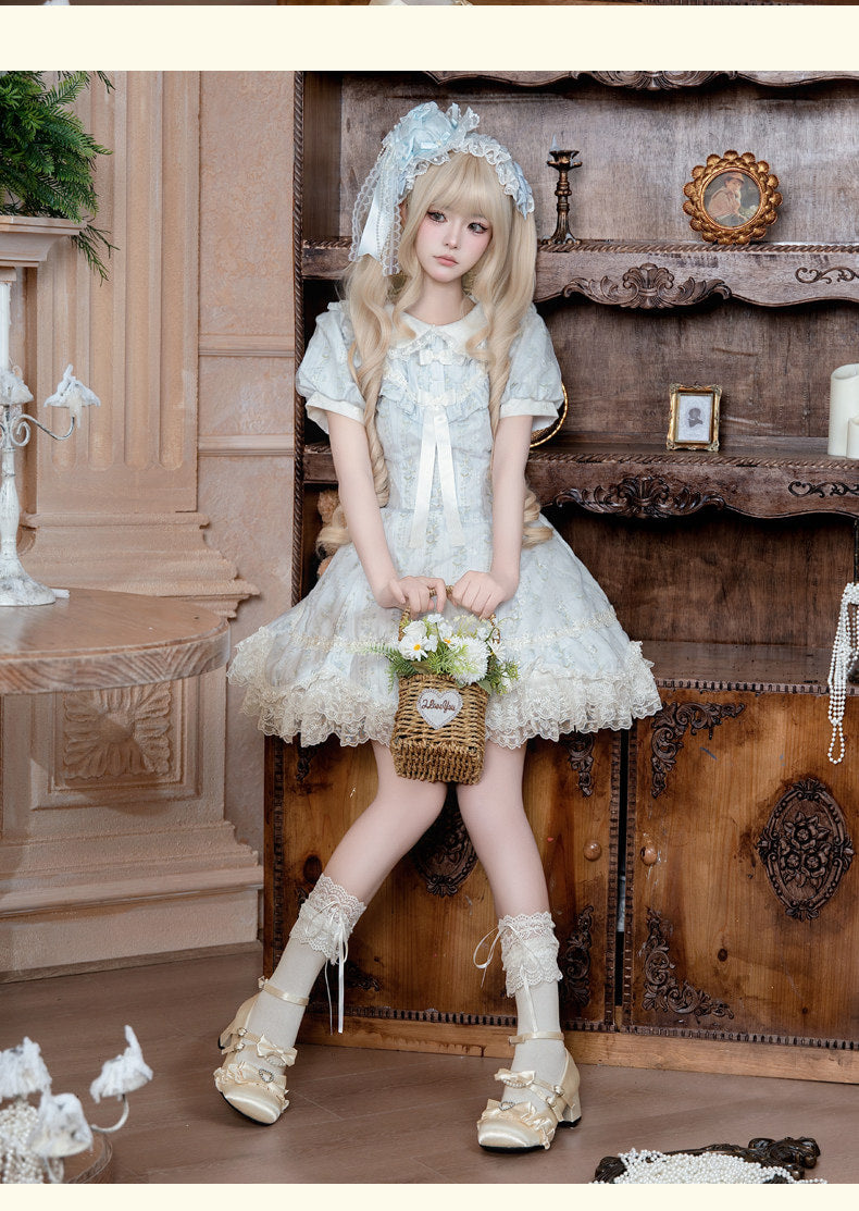 Yanran - Lily of the Valley - Pale Blue Floral OP