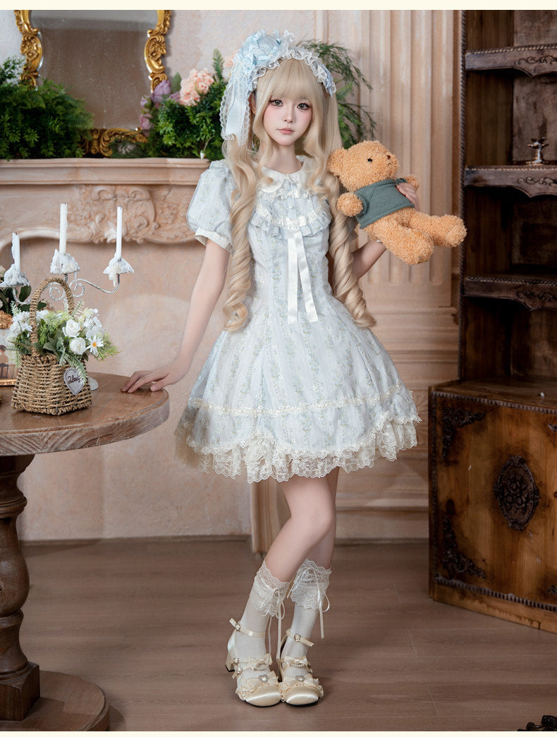 Yanran - Lily of the Valley - Pale Blue Floral OP