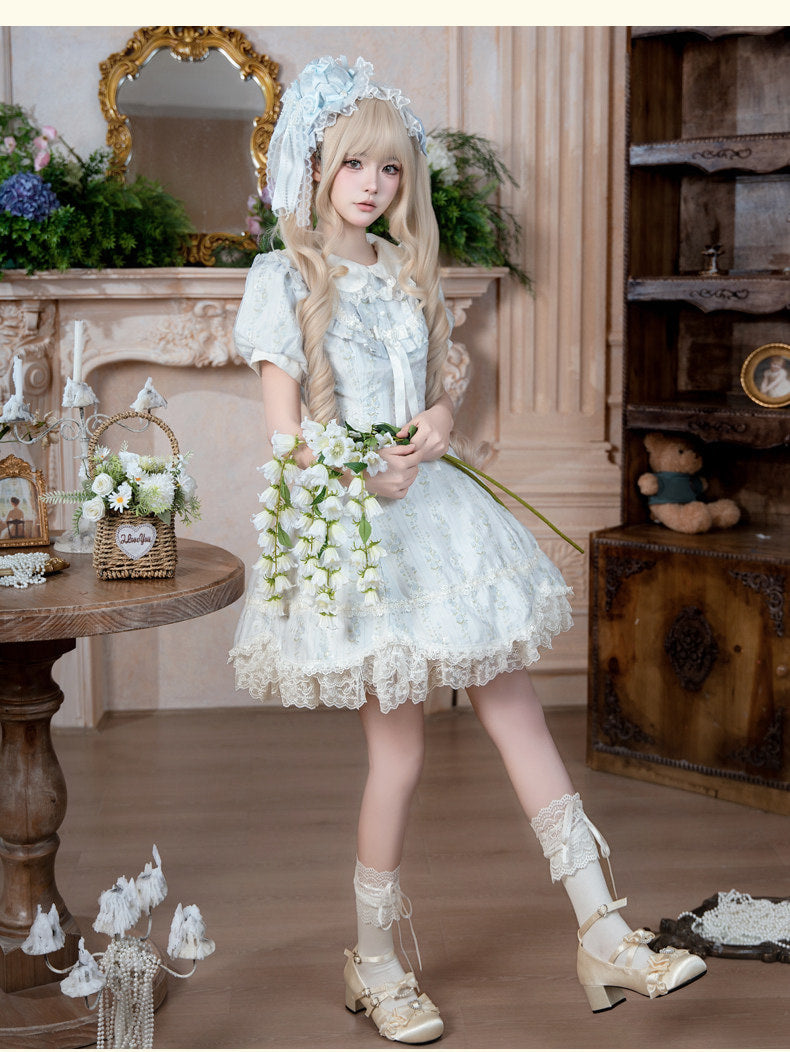 Yanran - Lily of the Valley - Pale Blue Floral OP