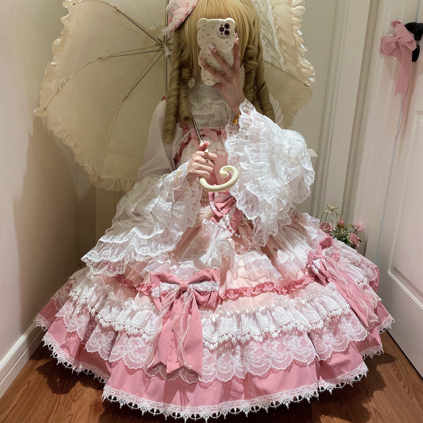 Qianmu Original - Maiden's Whispers - Tiered Princess JSK