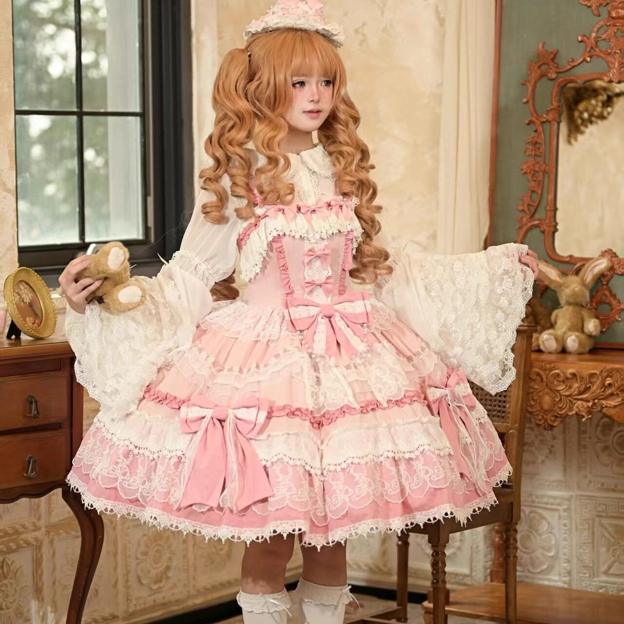 Qianmu Original - Maiden's Whispers - Tiered Princess JSK