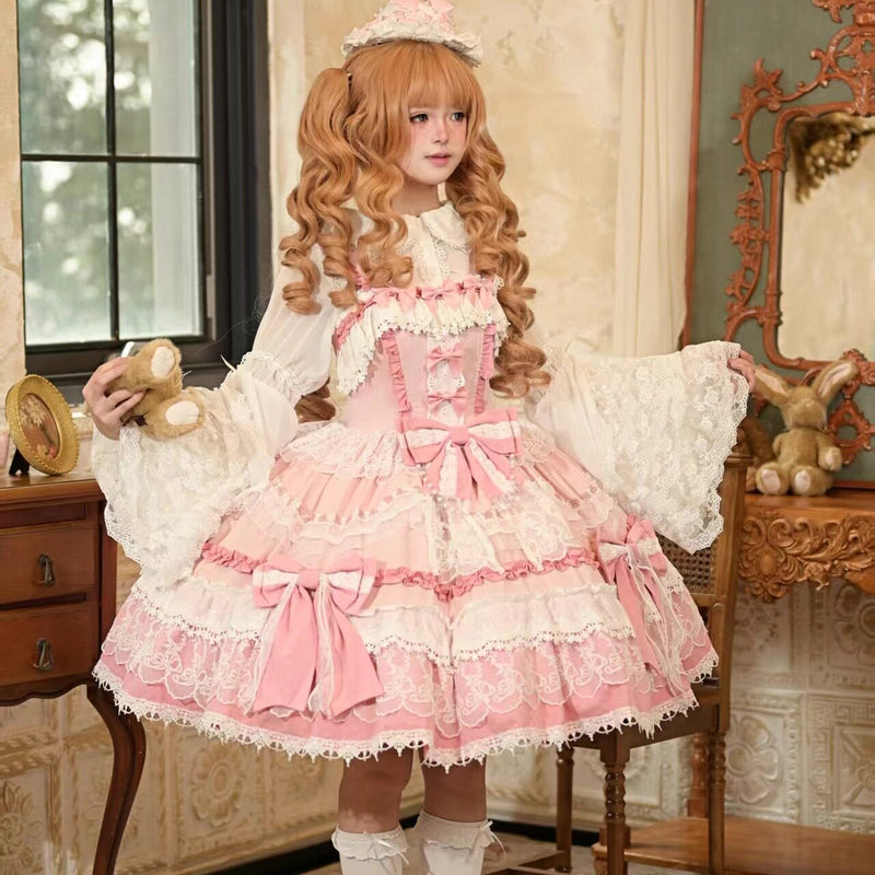 Qianmu Original - Maiden's Whispers - Tiered Princess JSK