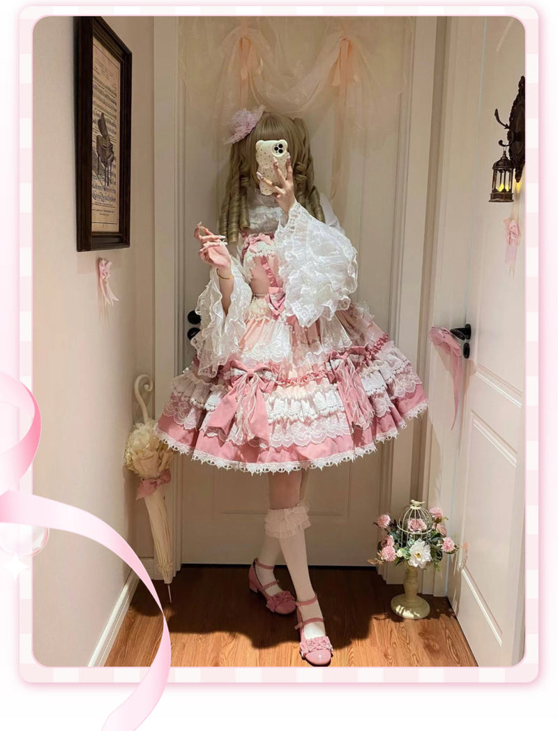Qianmu Original - Maiden's Whispers - Tiered Princess JSK