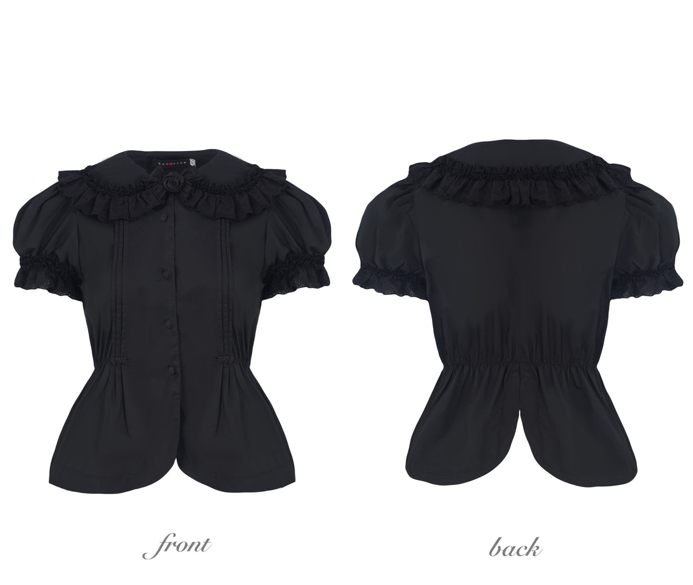 Nololita - Nightingale - Doll-Collar Blouse with Sleeve, Bow Tie and Lace Sock Options