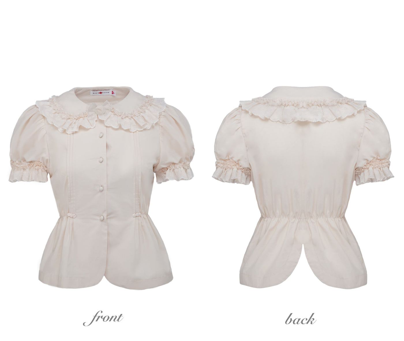 Nololita - Nightingale - Doll-Collar Blouse with Sleeve, Bow Tie and Lace Sock Options