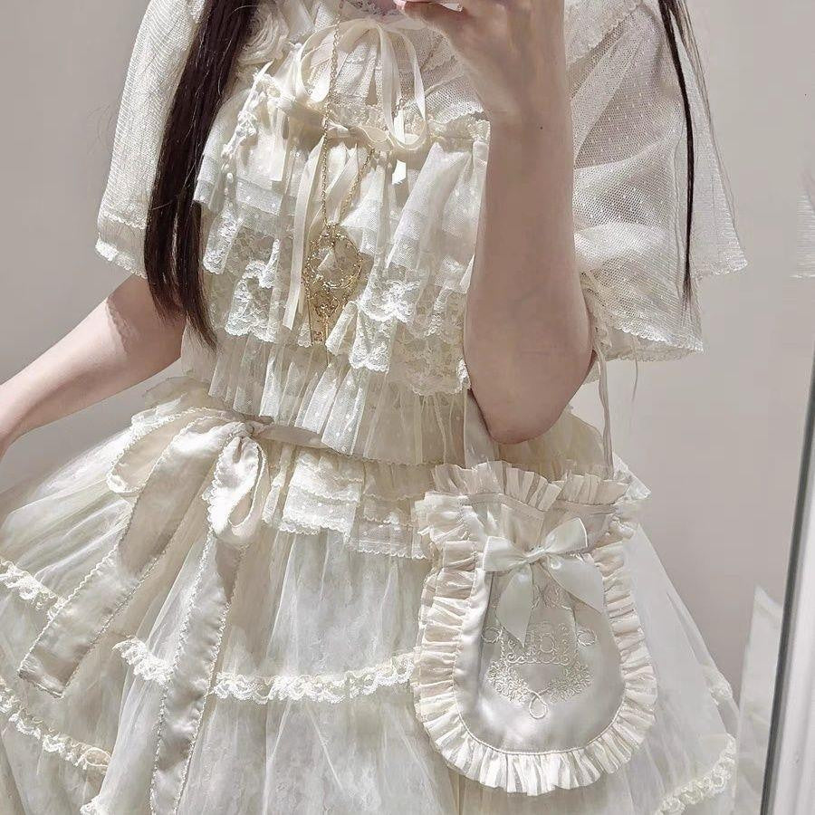Sweetheart Dream Machine - Tiered Cake - Two-Way Lace Camisole JSK