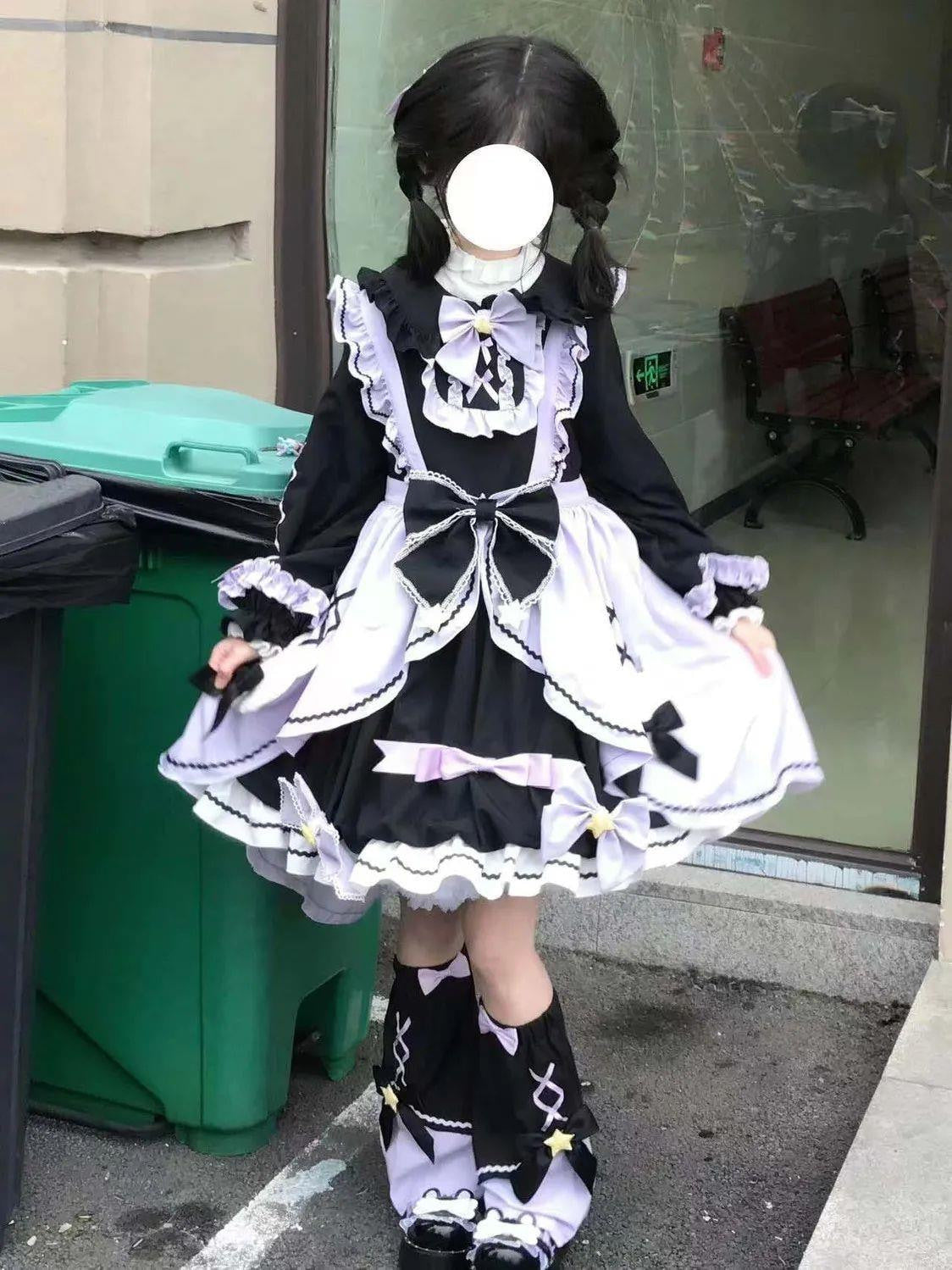 Sweetheart Dream Machine - Witch Motif - Long-Sleeve OP Dress with Star Accents