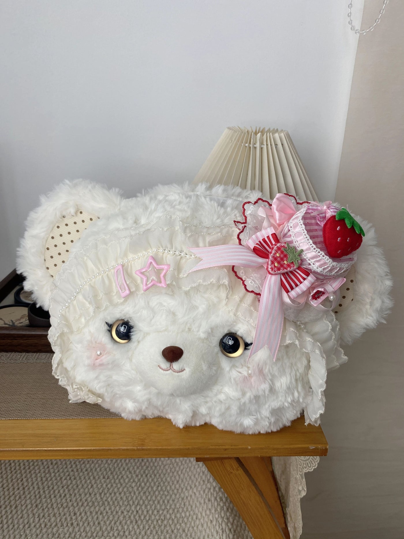 DreamHug Bear - Antique Doll Wall - Plush Doll Bag with selected convertible carry options