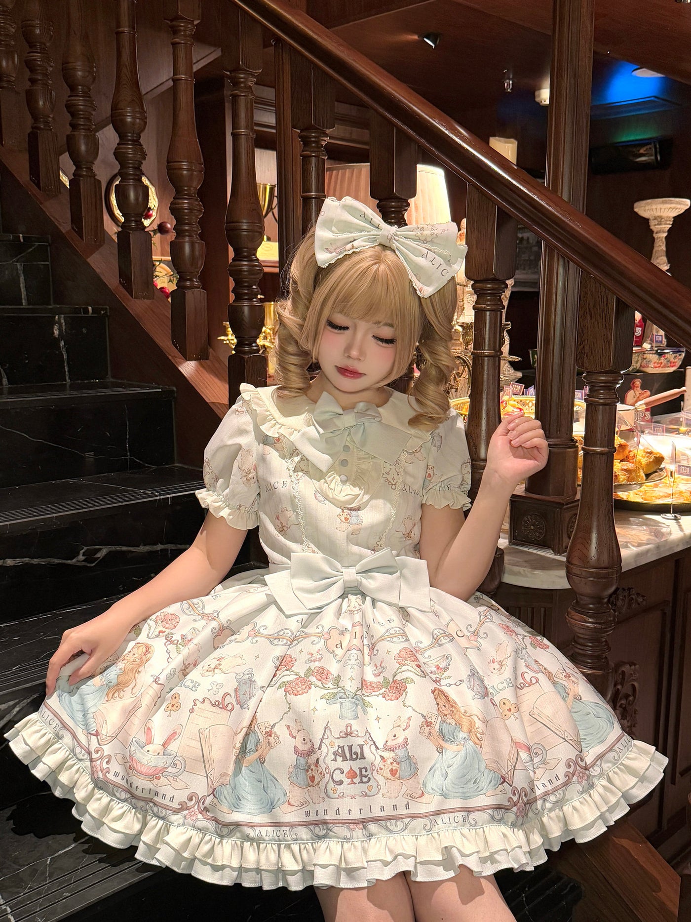Doll Poetry - Alice in Wonderland - OP / JSK Dress with Ruffled Trims