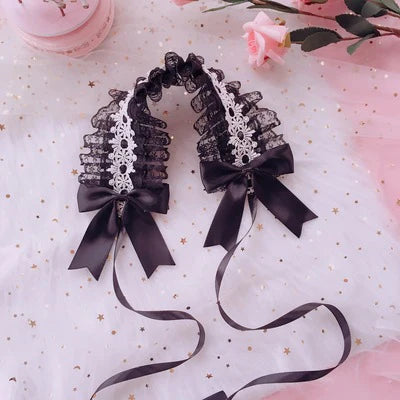 Xiao Gui - Three-Layer Lace - Three-Layer Lace Headwear with Bows