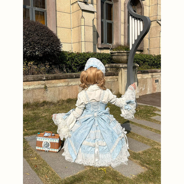 Hello Princess Lolita - Tajiya - Plus-Size Lolita Dress with Layered Lace Trim