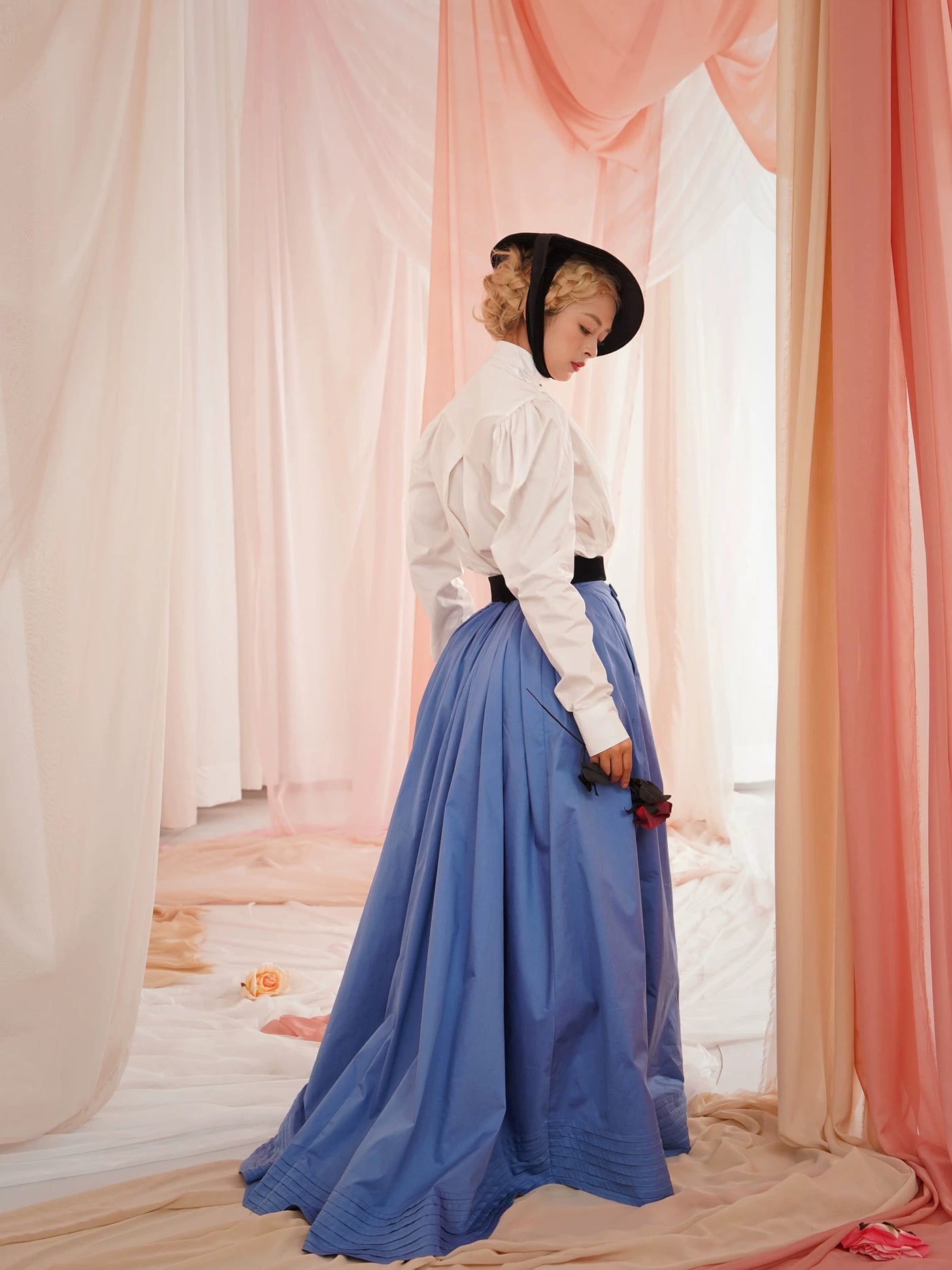 LACE GARDEN - Edwardian Pleats - Blouse, Skirt or Coordinated Set with Layered Pleats