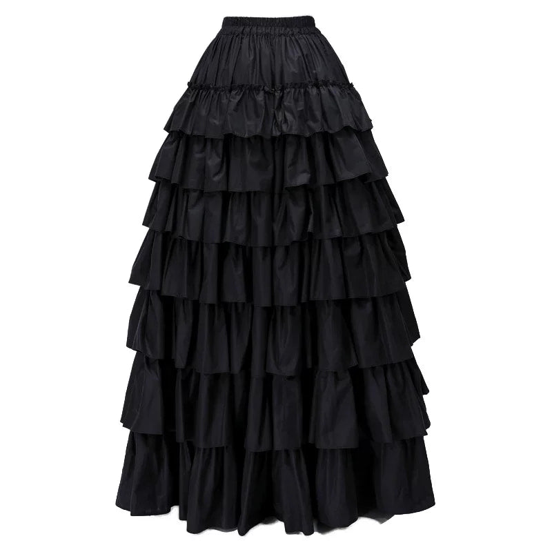 LACE GARDEN - Vintage Dark Gothic - Blouse & Skirt Separates with Ruffle Trim