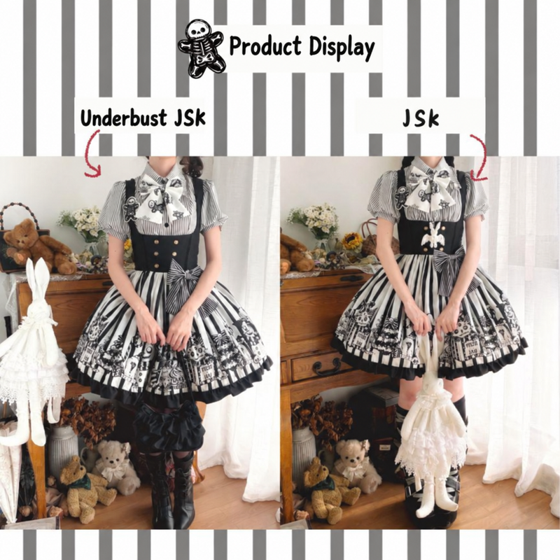 Strange Christmas Gothic Lolita set detail 15