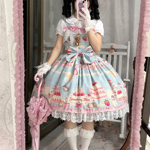 Doll and Bear - Strawberry Mice - Sweet Lolita JSK and Accessories - product detail 1