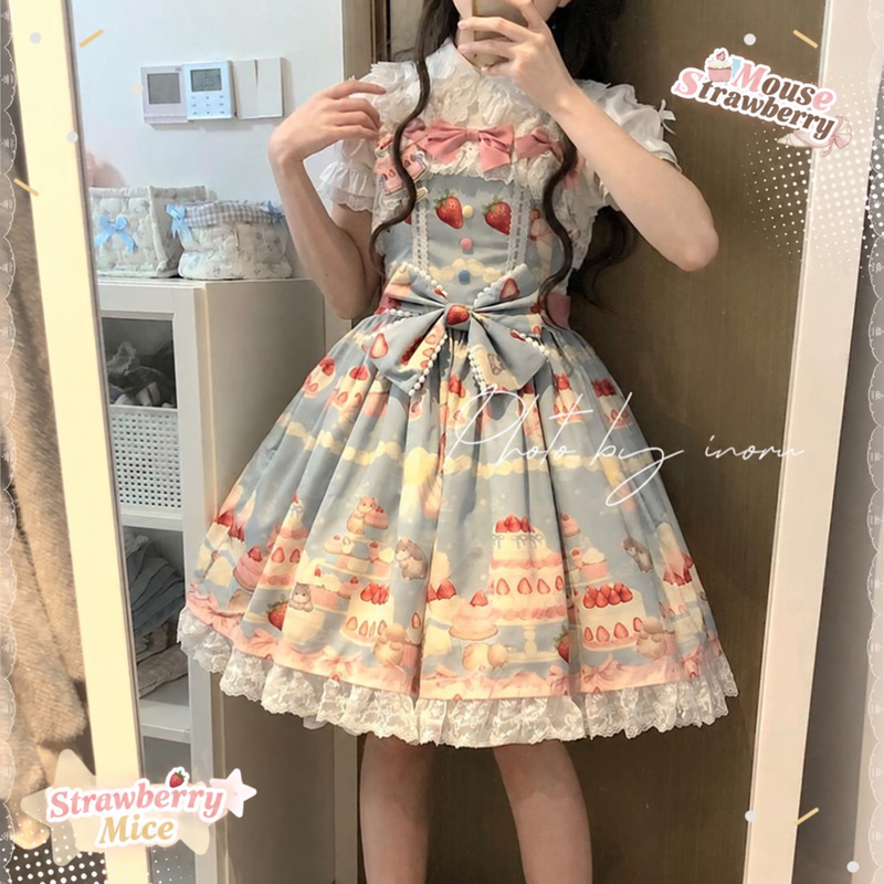 Doll and Bear - Strawberry Mice - Sweet Lolita JSK and Accessories - product detail 5