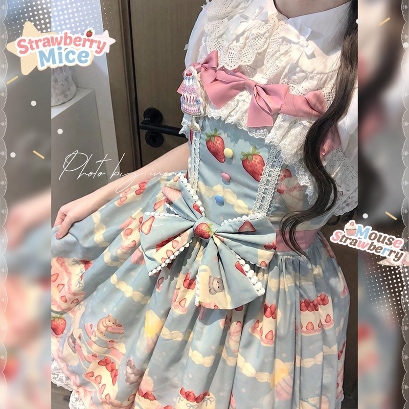 Doll and Bear - Strawberry Mice - Sweet Lolita JSK and Accessories - product detail 6