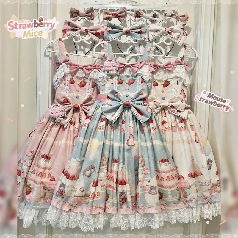 Doll and Bear - Strawberry Mice - Sweet Lolita JSK and Accessories - product detail 10