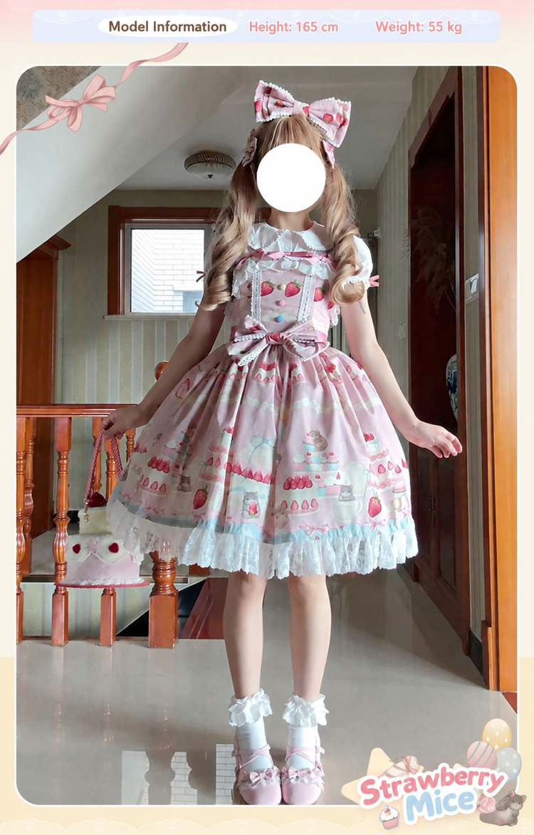 Doll and Bear - Strawberry Mice - Sweet Lolita JSK and Accessories - product detail 20