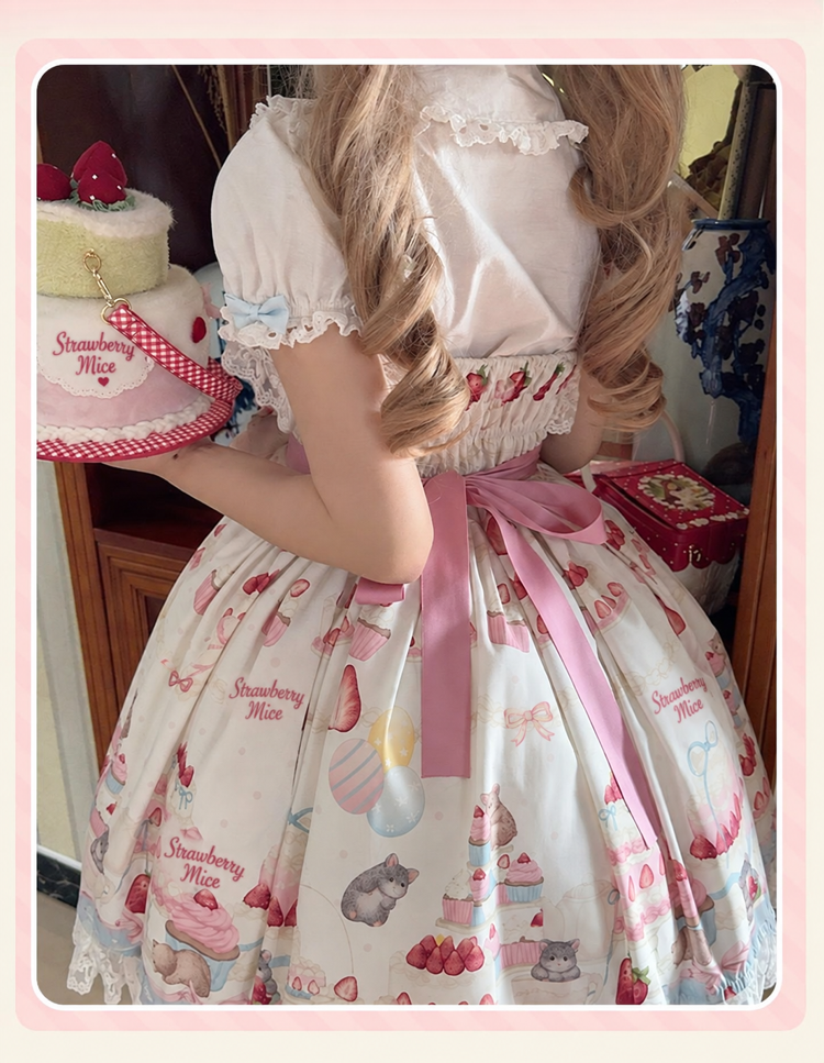 Doll and Bear - Strawberry Mice - Sweet Lolita JSK and Accessories - product detail 26