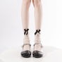 Apricot Pearl Bow Ankle / One Size