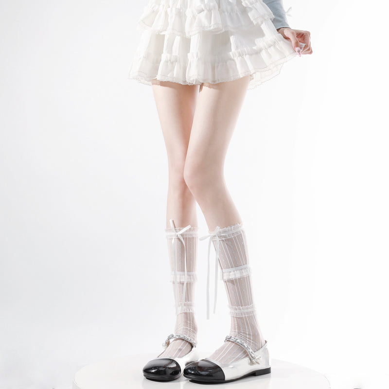 LolitaFetch Essentials Ballet Lace Bow Calf Socks - image 18