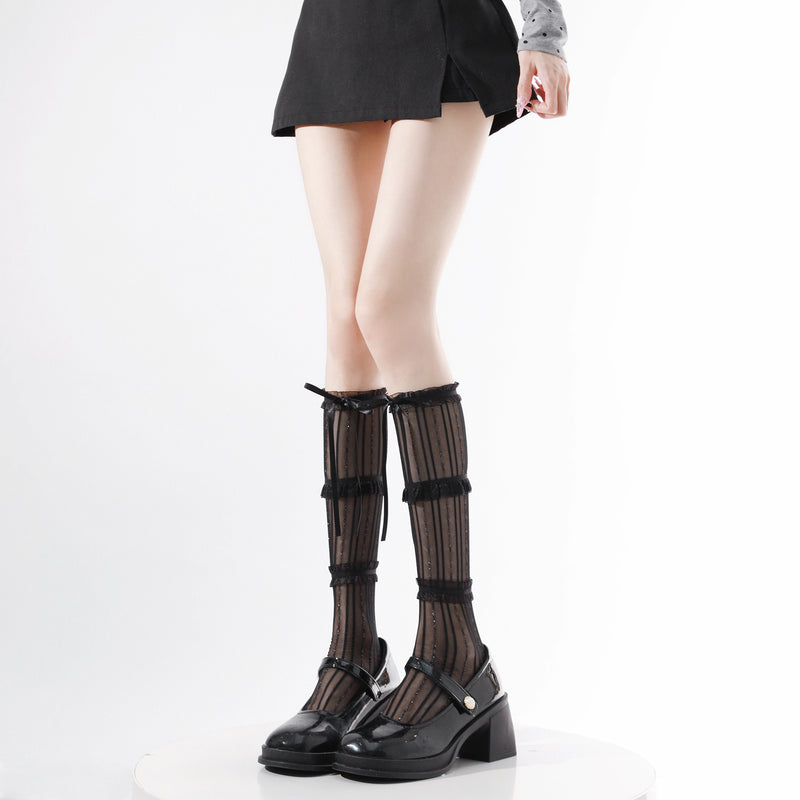 LolitaFetch Essentials Ballet Lace Bow Calf Socks - image 20