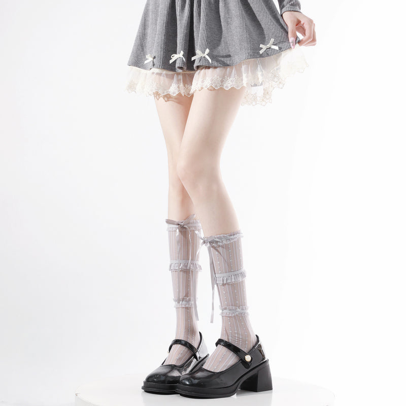 LolitaFetch Essentials Ballet Lace Bow Calf Socks - image 21
