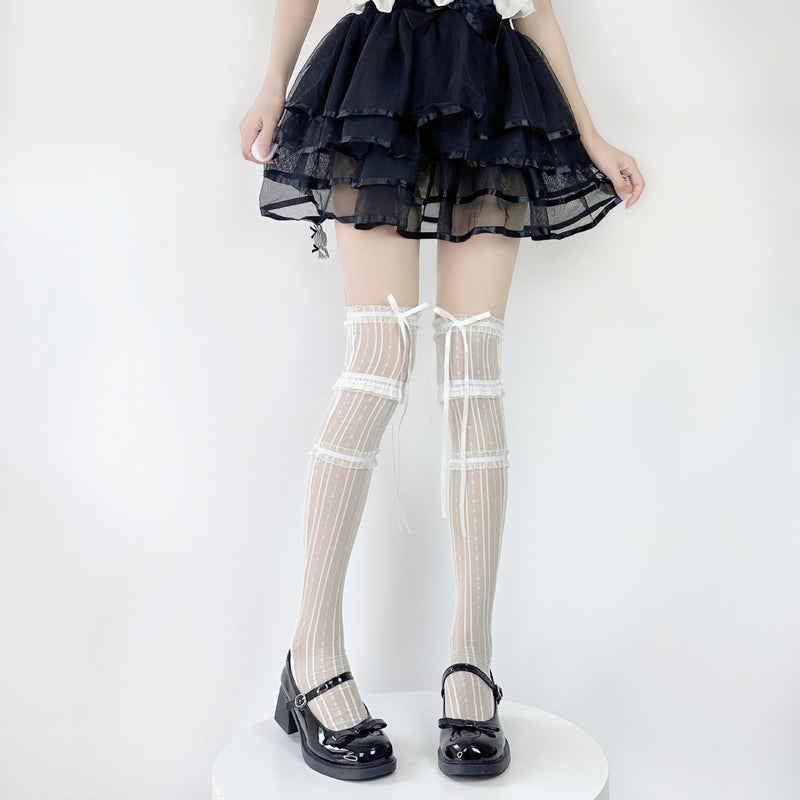 LolitaFetch Essentials Ballet Lace Bow Calf Socks - image 22