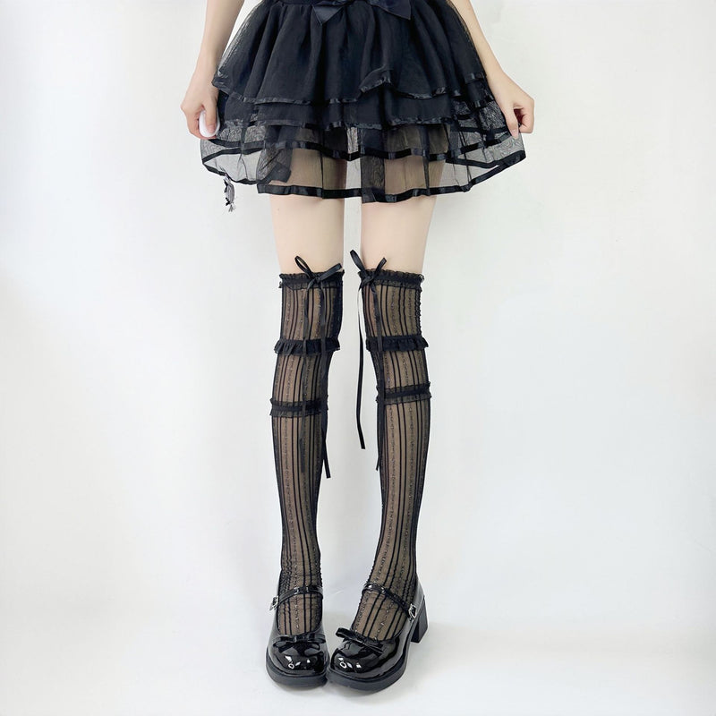 LolitaFetch Essentials Ballet Lace Bow Calf Socks - image 23