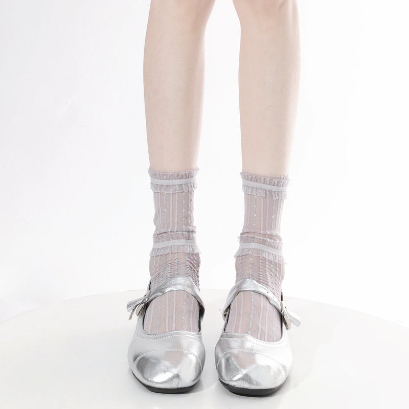 LolitaFetch Essentials Ballet Lace Bow Calf Socks - image 27