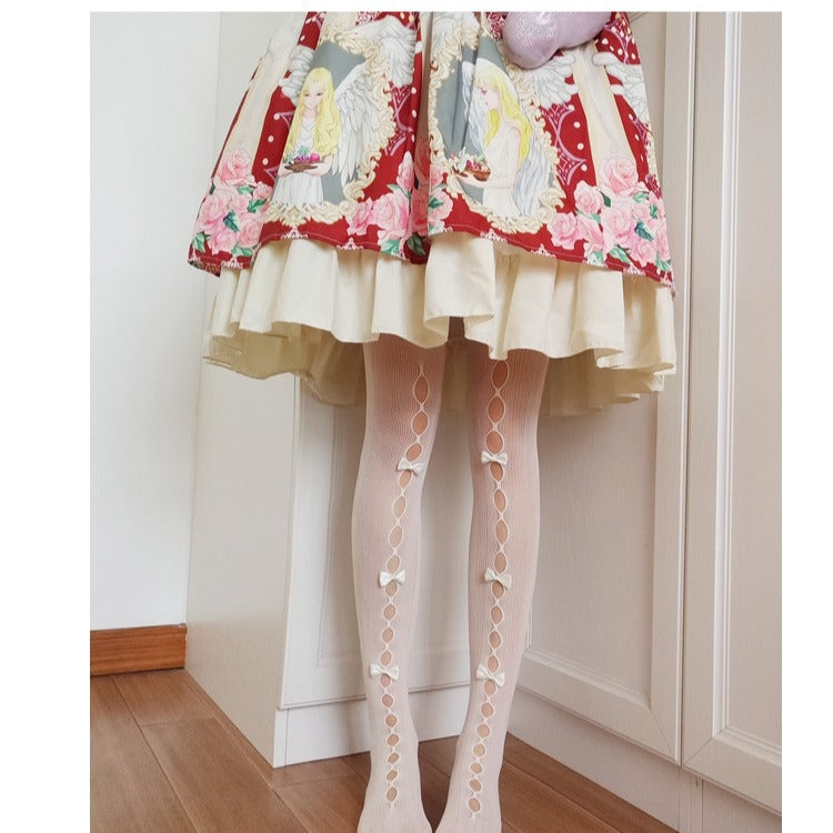 LolitaFetch Essentials Bow Hollow-Out Tights - image 3