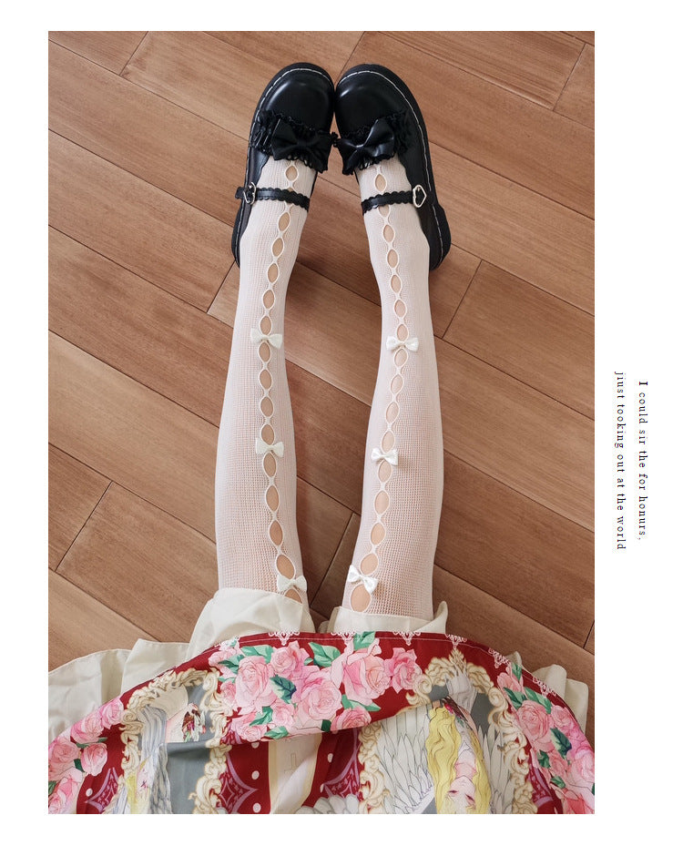 LolitaFetch Essentials Bow Hollow-Out Tights - image 6