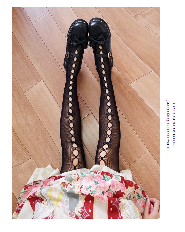 LolitaFetch Essentials Bow Hollow-Out Tights - image 7