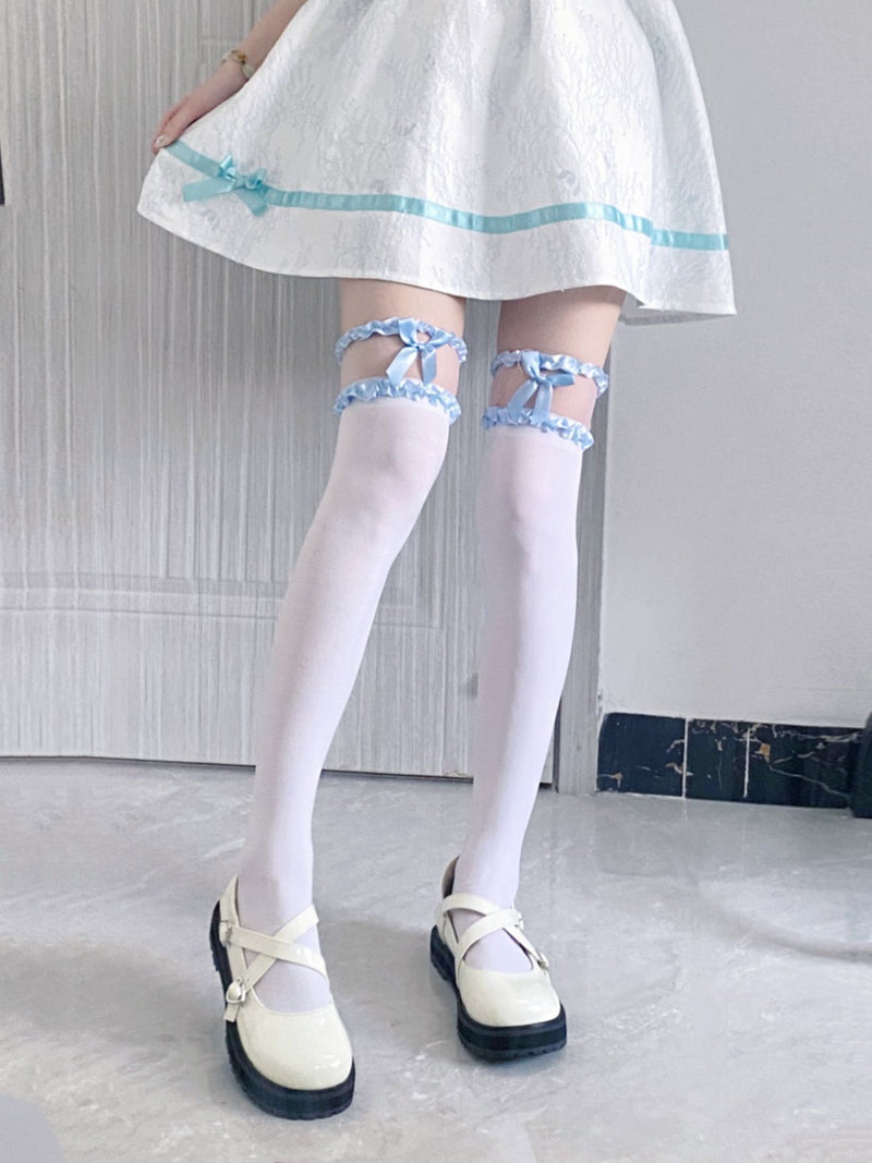 LolitaFetch Essentials Bow Lace Sheer Crew Socks - image 15