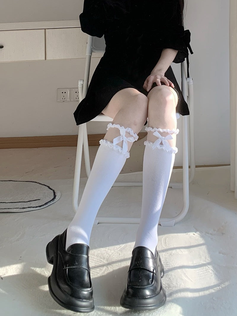 LolitaFetch Essentials Bow Lace Sheer Crew Socks - image 18