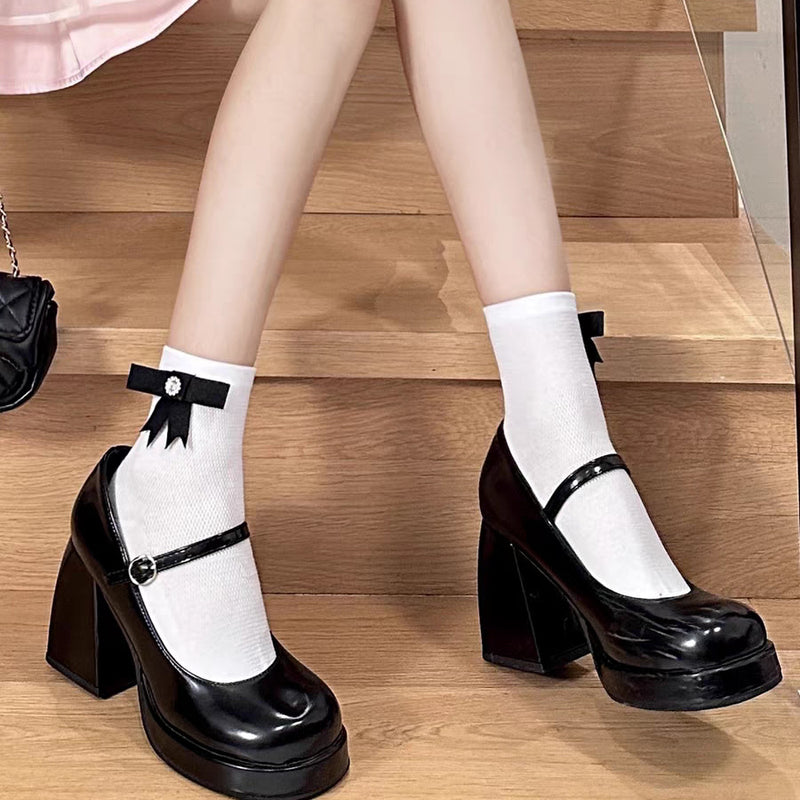 LolitaFetch Essentials Bow Lace Sheer Crew Socks - image 25