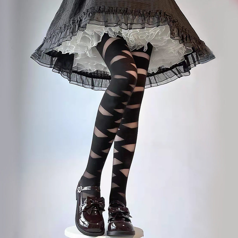 LolitaFetch Essentials Crisscross Strap Tights - image 7